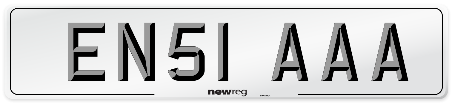 EN51 AAA Number Plate from New Reg